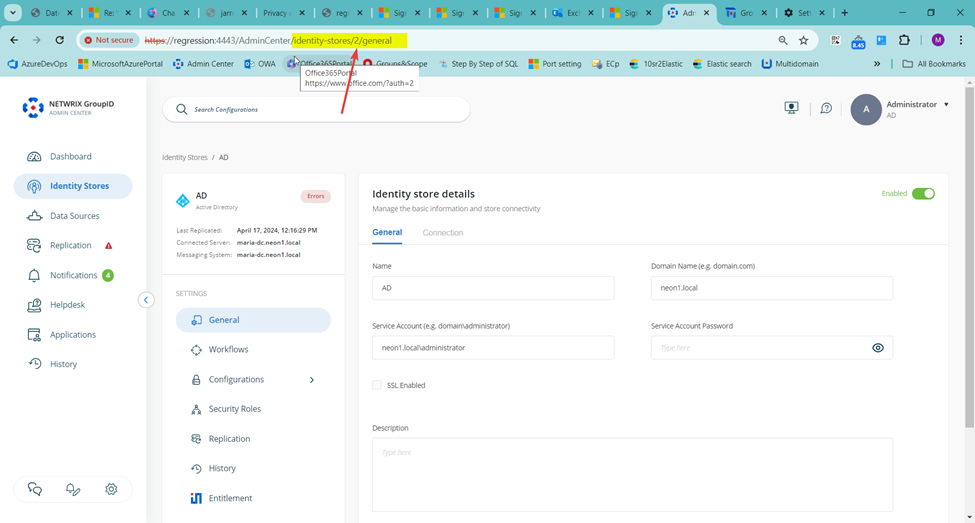 Identity Store ID value in PortalDesigns table