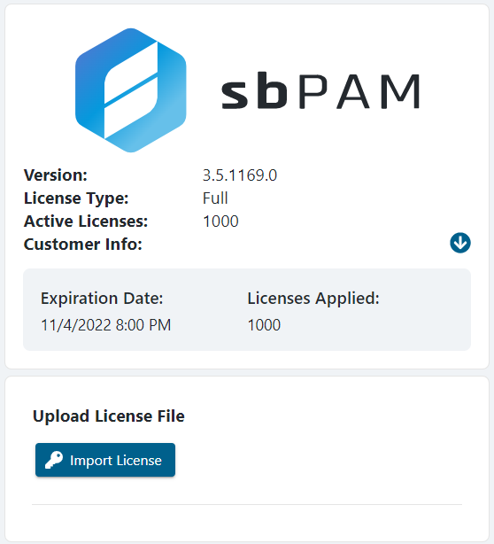 The About page in Netwrix Privilege Secure Access Management&#39;s web application interface.