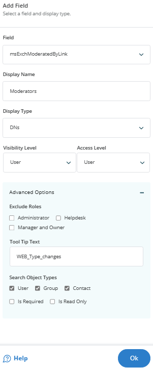 A screenshot of adding attribute.