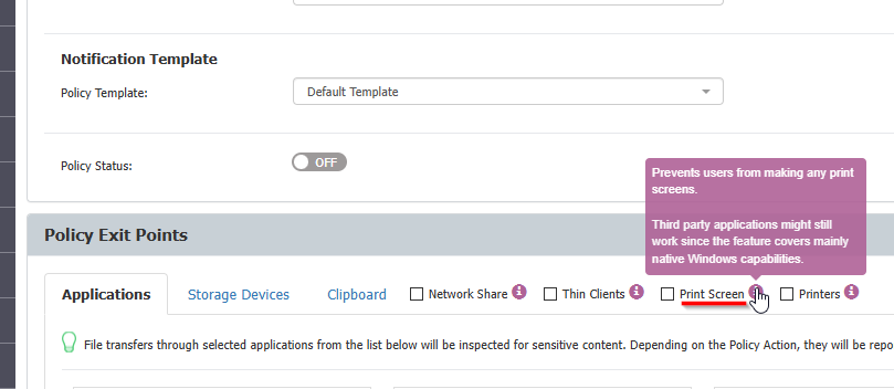 Disable Print screen blocking screenshot