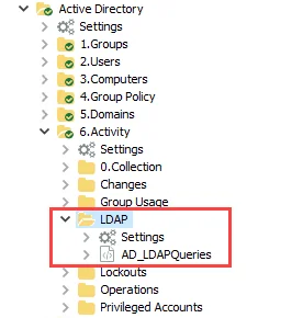 AD_LDAPQueries Job in the Jobs Tree
