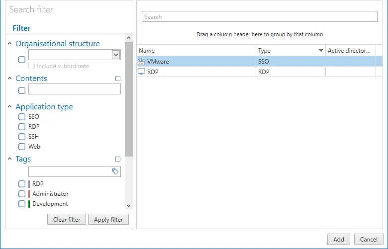 connect application with record