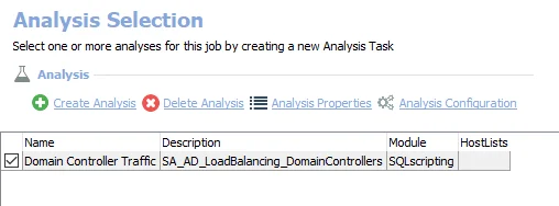 Analysis Task for the AD_LoadBalancing Job