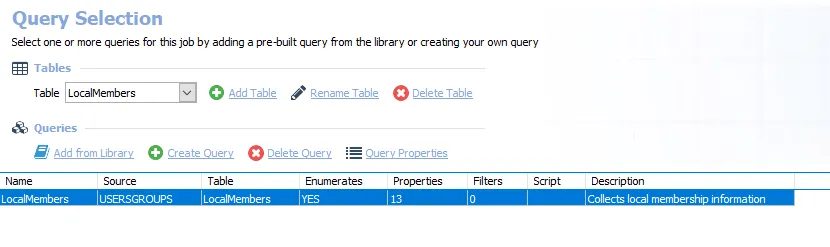 Queries for the SG_LocalMembership Job