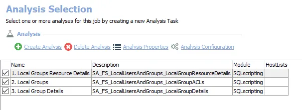 Analysis Tasks for the FS_LocalUsersAndGroups Job