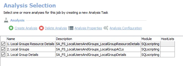 Analysis Tasks for the FS_LocalUsersAndGroups Job