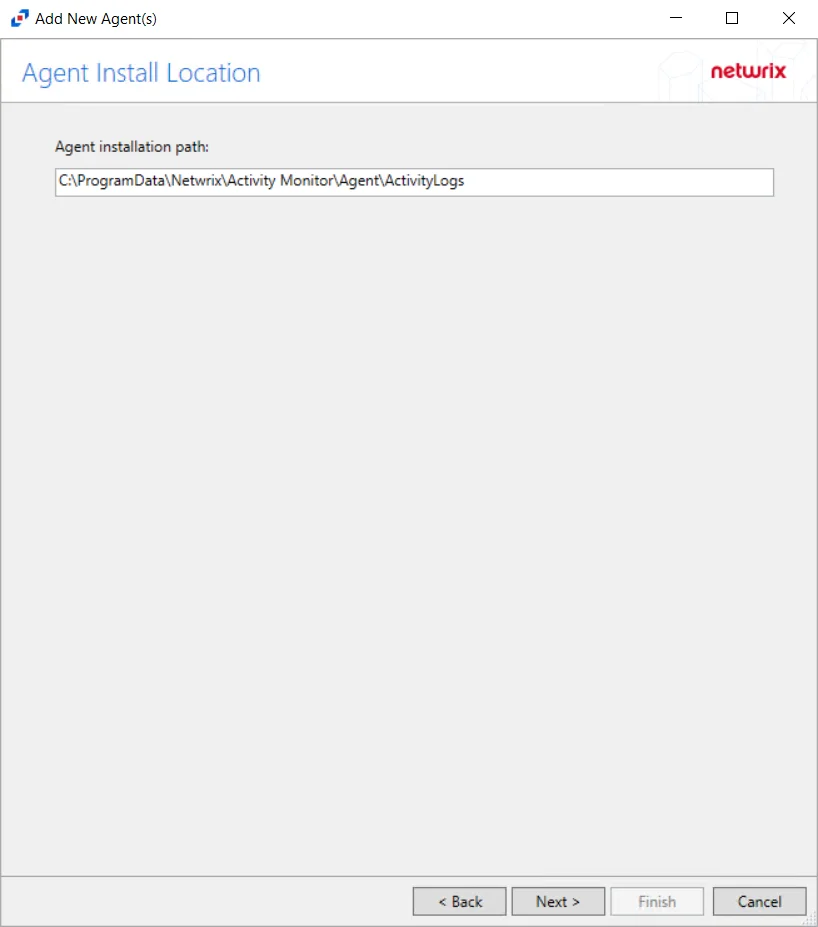Agent Install Location