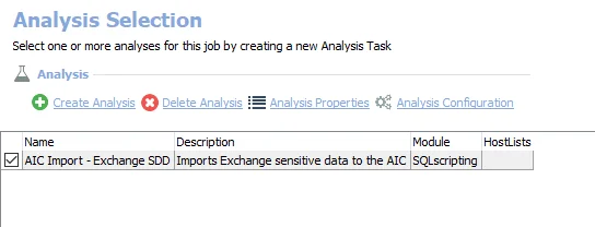 Analysis Tasks for the EX_Mailbox_SDD Job