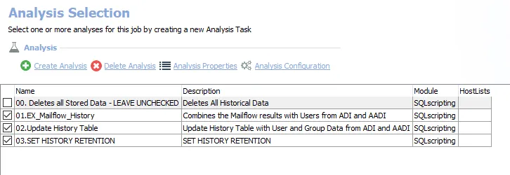 Analysis Tasks for the EX_Mailflow Job