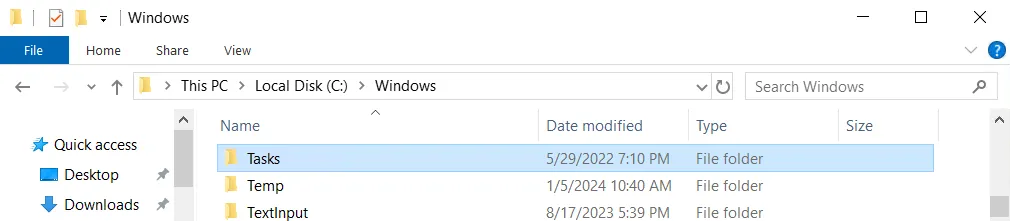 C:\Windows\Tasks