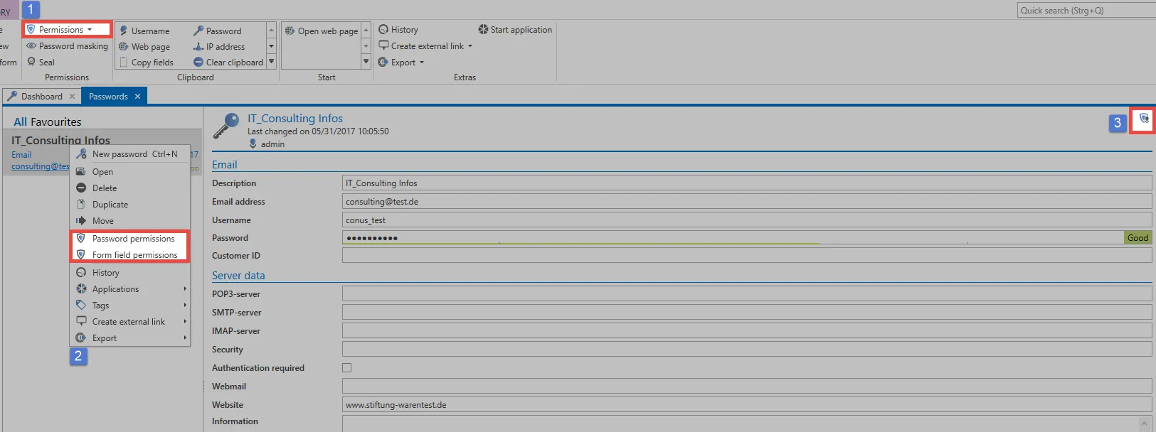 different ways to access the permissions