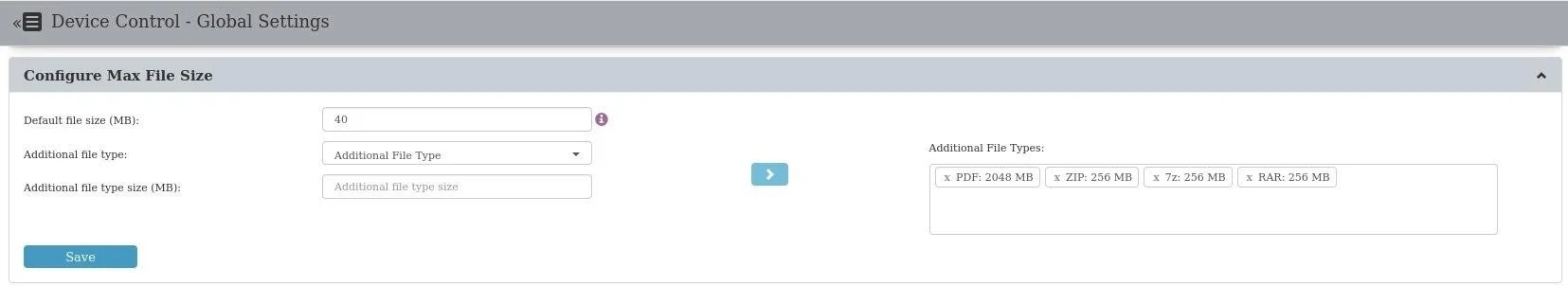  Tailor Content Aware Protection scanner’s ﬁle size settings according to their speciﬁc needs. 