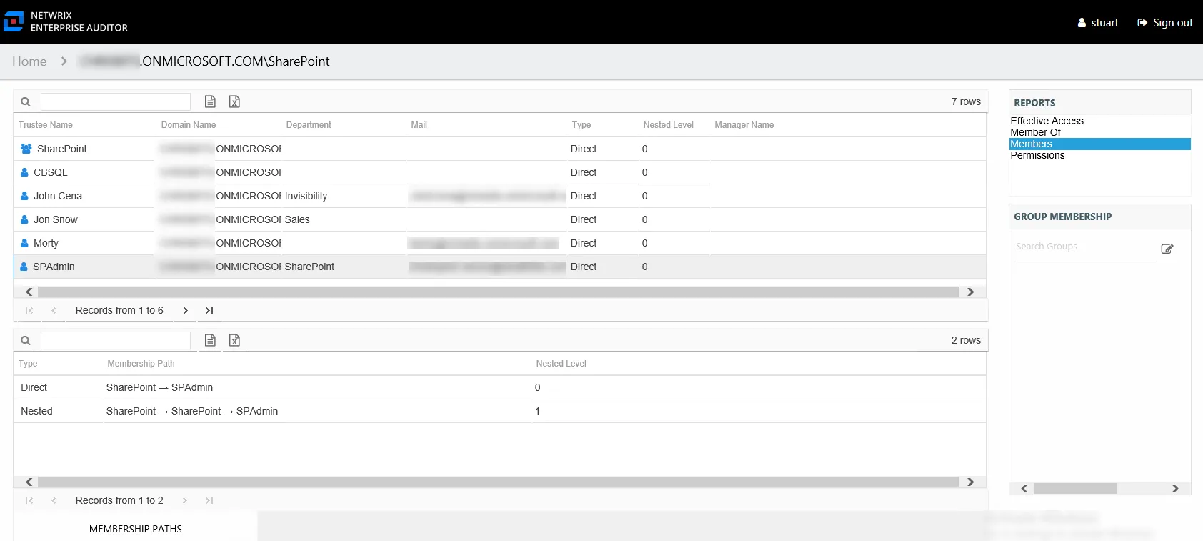 Members report