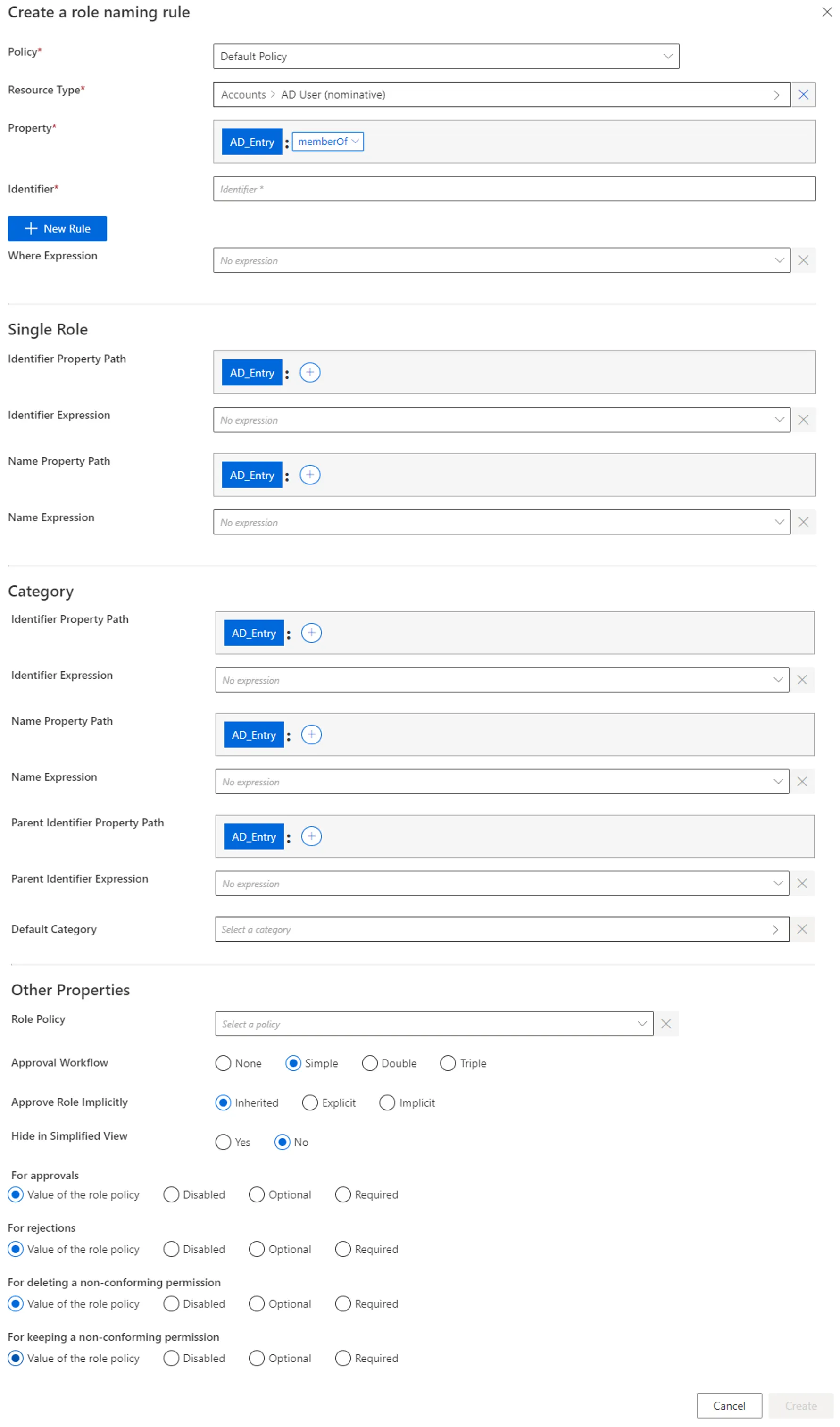 Create a Naming Rule