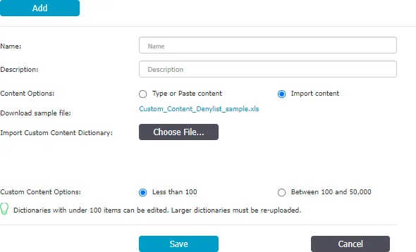Creating a new denylist