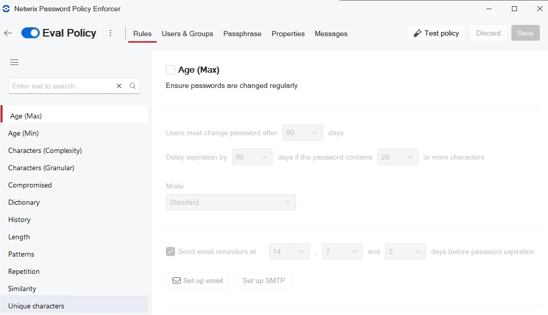 New policy open for settings