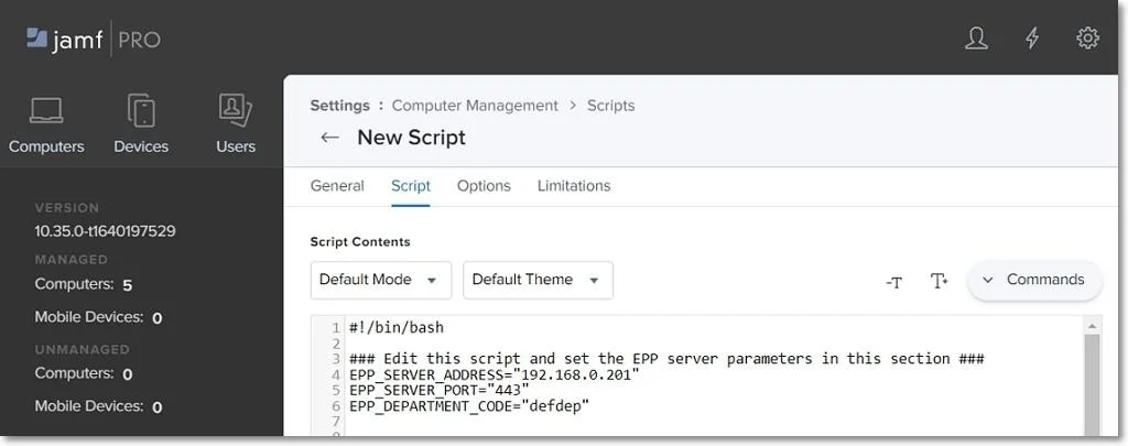 Uploading the new Script.