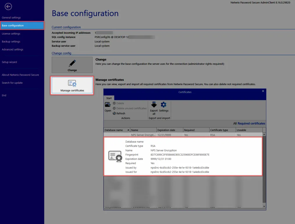 NPS Server Encryption