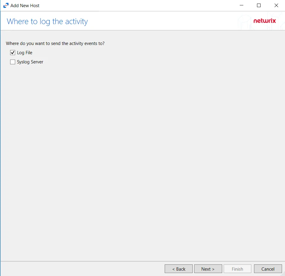 Where to log the activity
