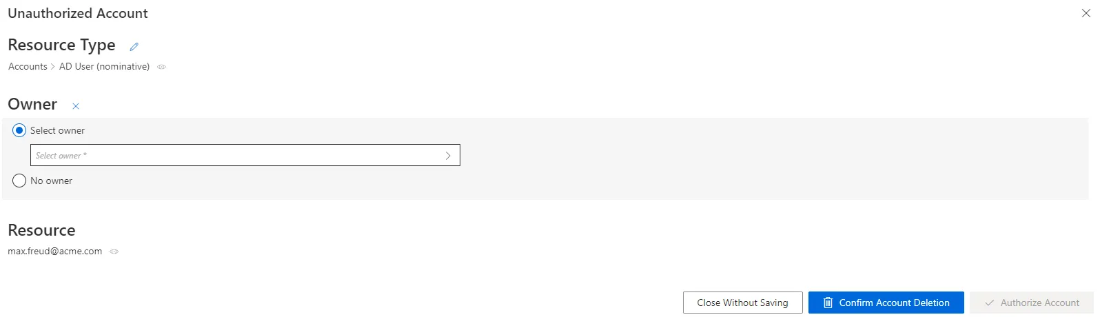 Select Owner