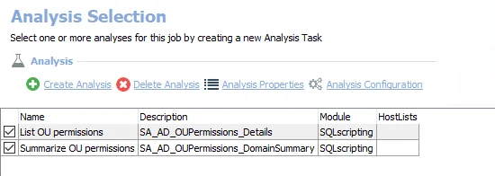 Analysis Tasks for the AD_OUPermissions Job