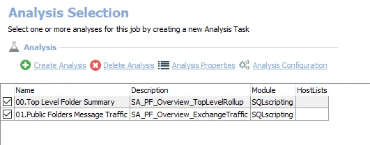 Analysis Tasks for the SP_Overview Job
