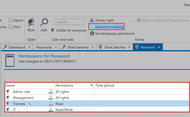 example password masking