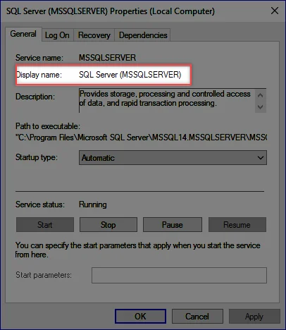 display name service
