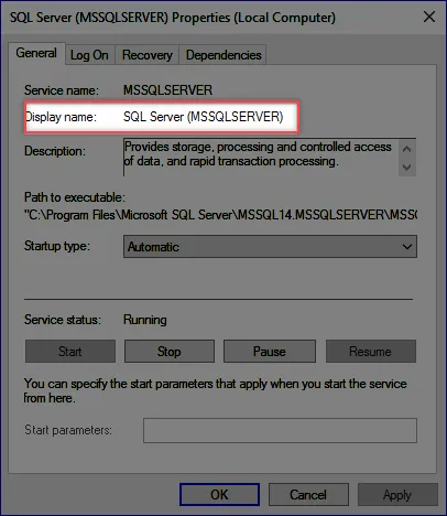 display name service