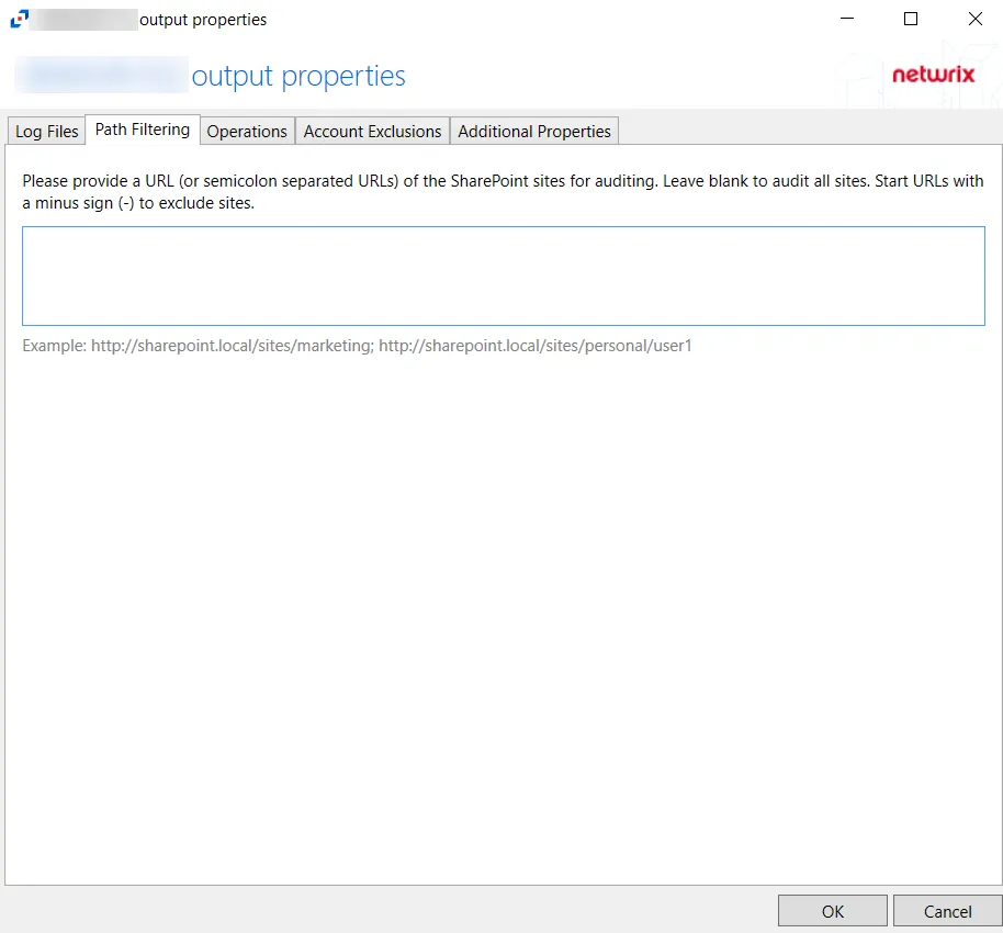 Path Filtering Tab for SharePoint Hosts