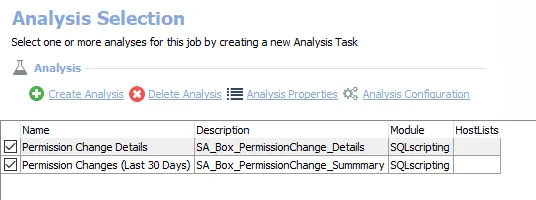Analysis Tasks for the FS_PermissionChanges Job