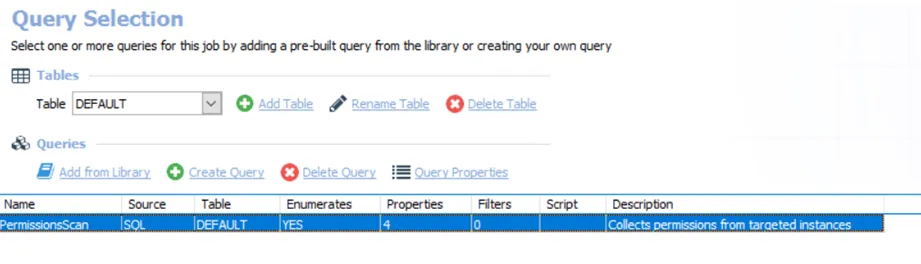 Query Selection