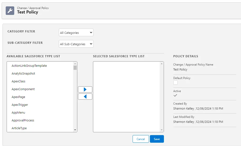 Adding customizations by Salesforce Type