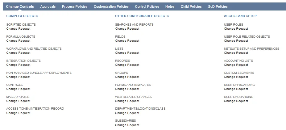 Policy Default Change Controls
