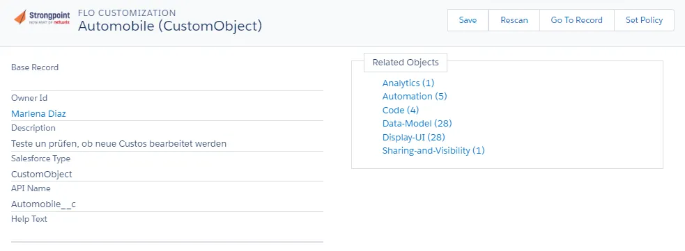 Set Policy is used to add Customizations to a policy