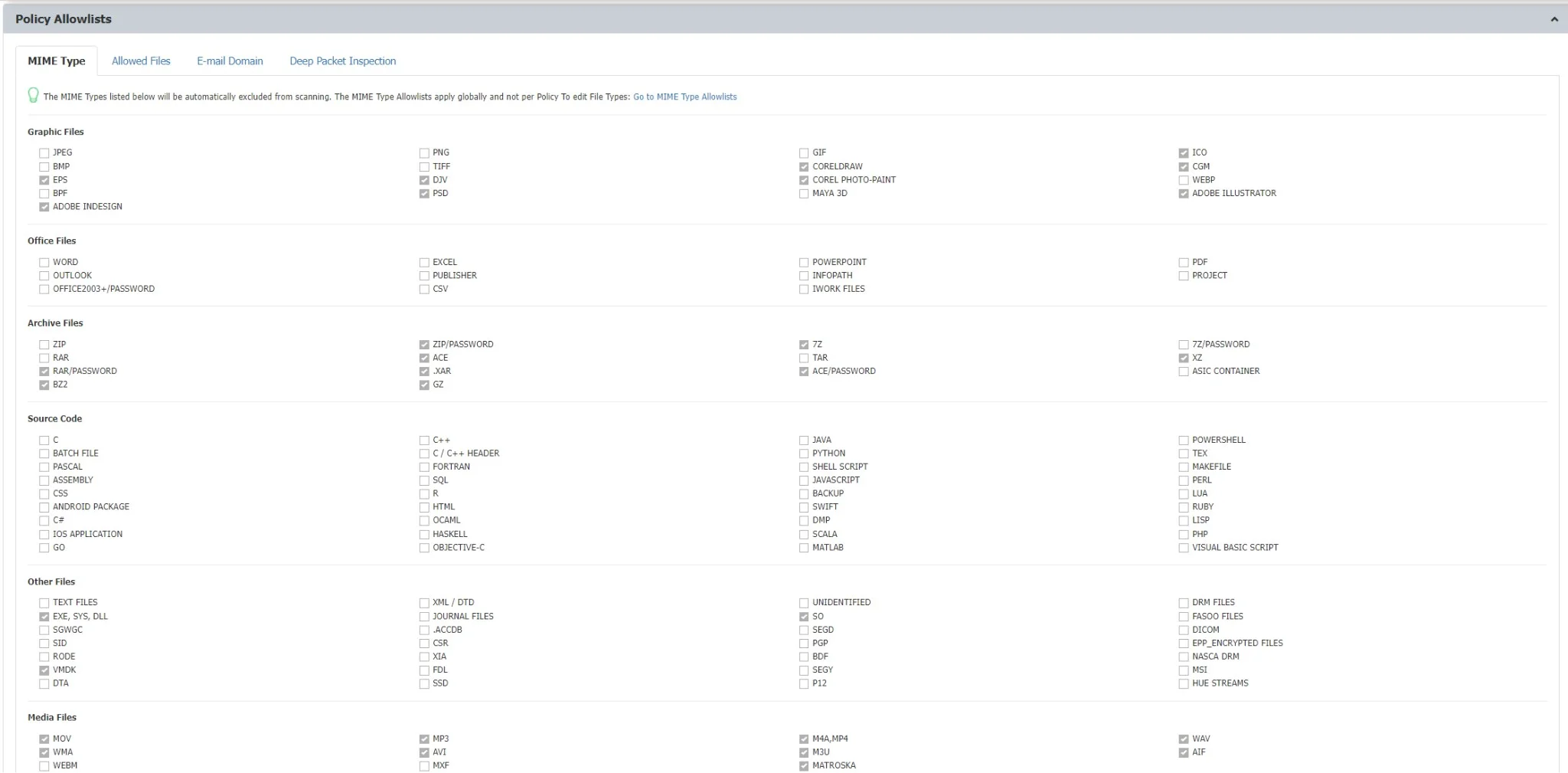 Policy Allowlists