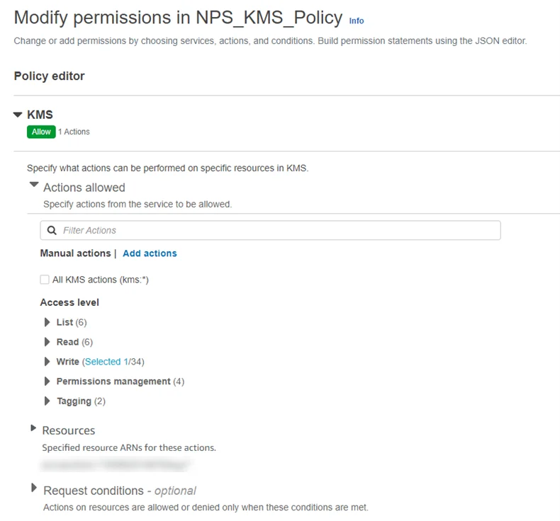 Policy Editor Window