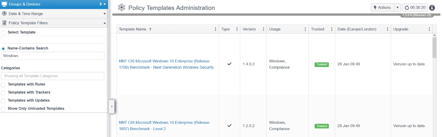 PolicyTemplatesAdministration