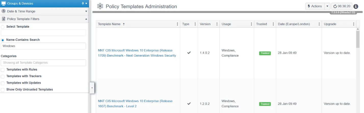 PolicyTemplatesAdministration