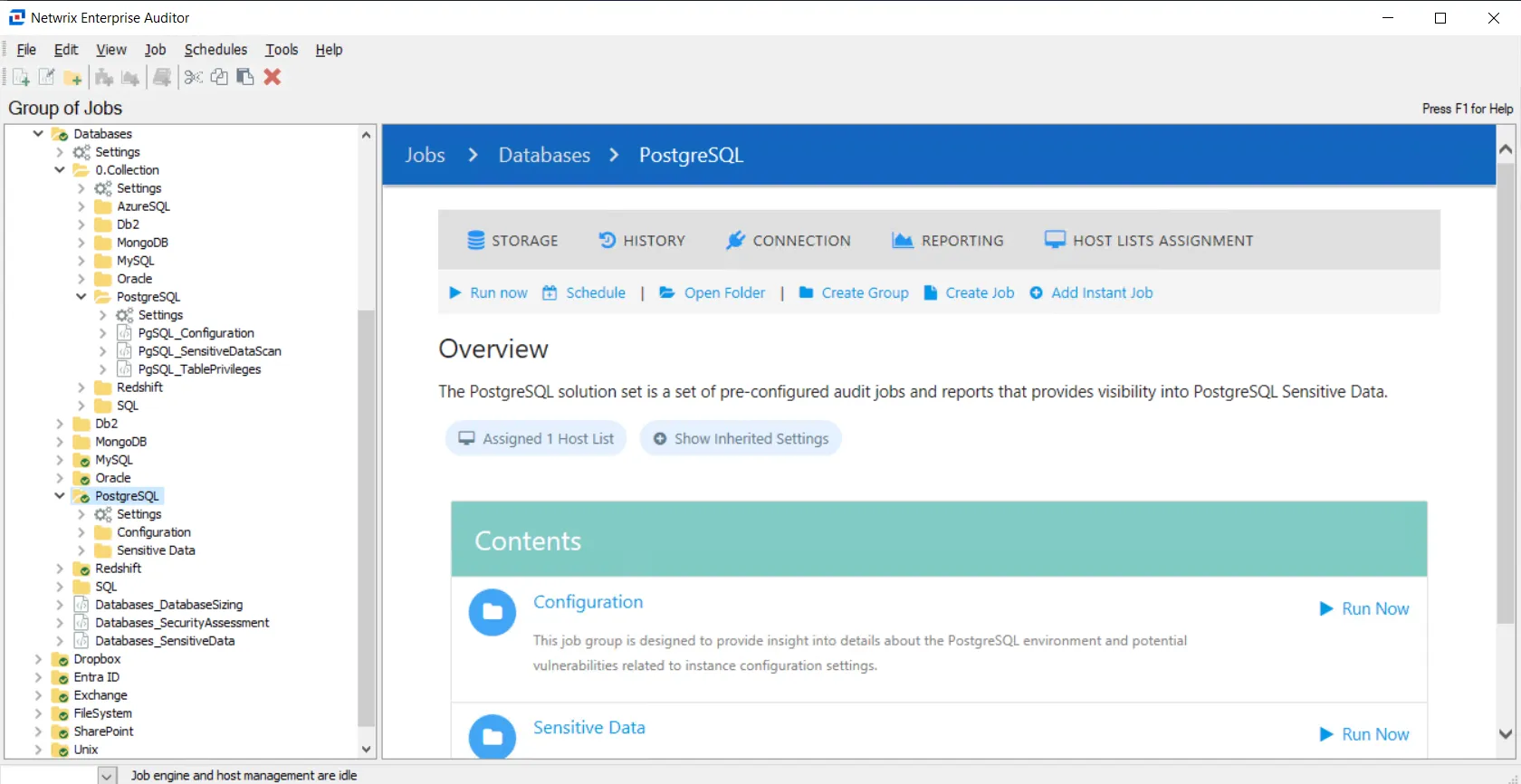 PostgreSQL Job Group