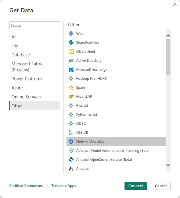Get Data Window