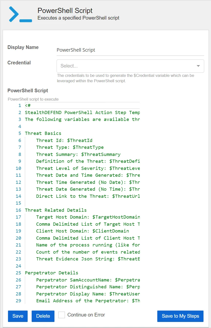 powershellscriptactionstep