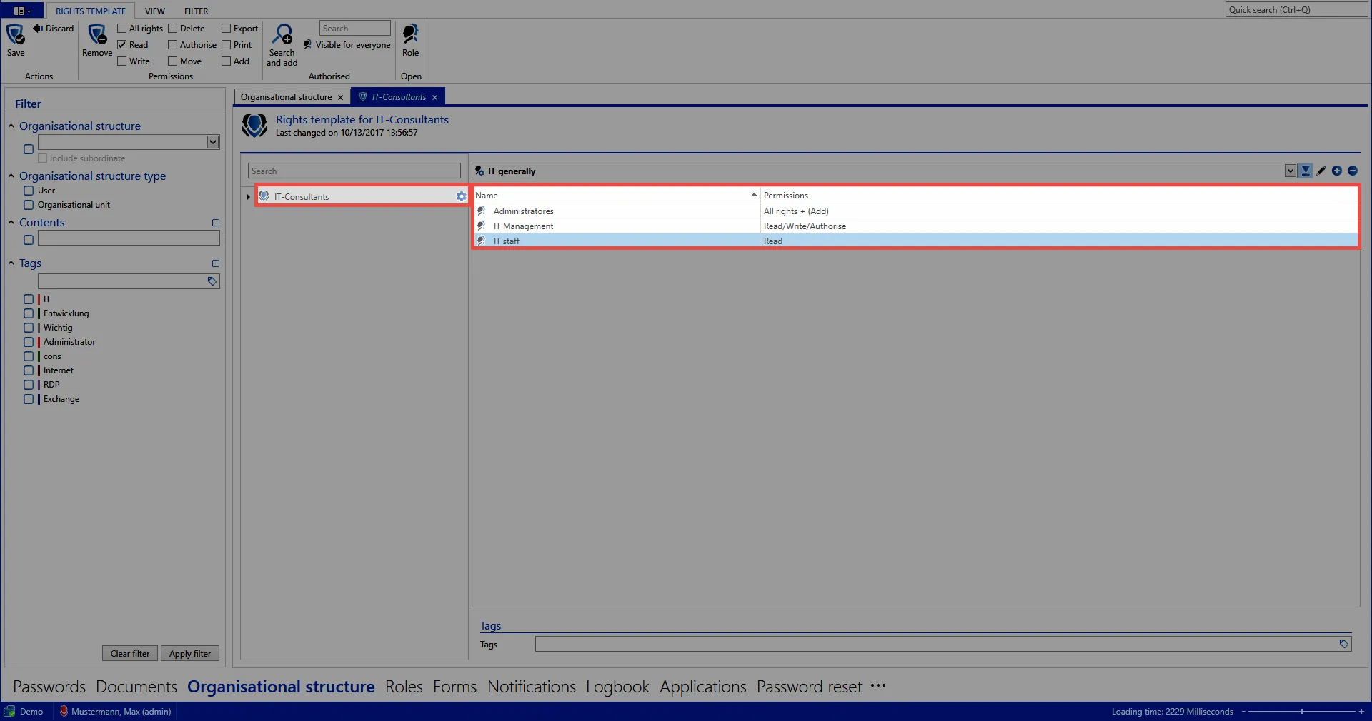 example permissions
