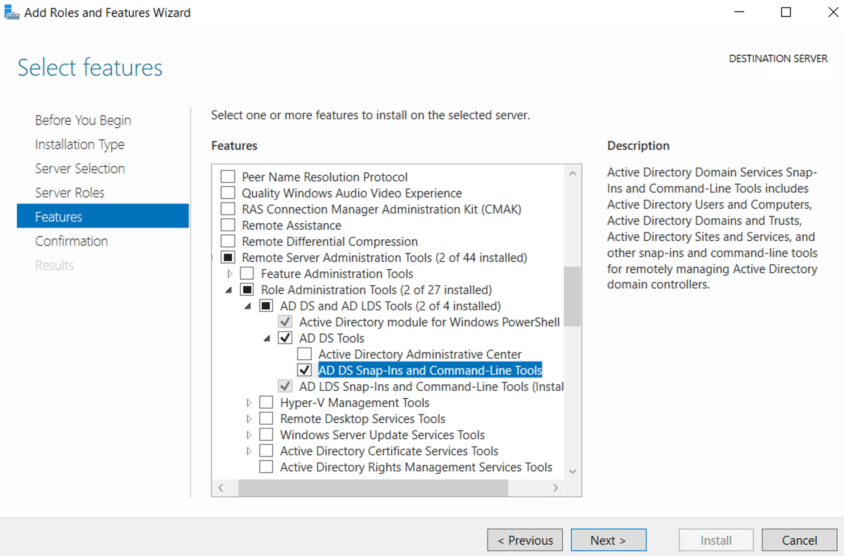 Server Manager: Step 5