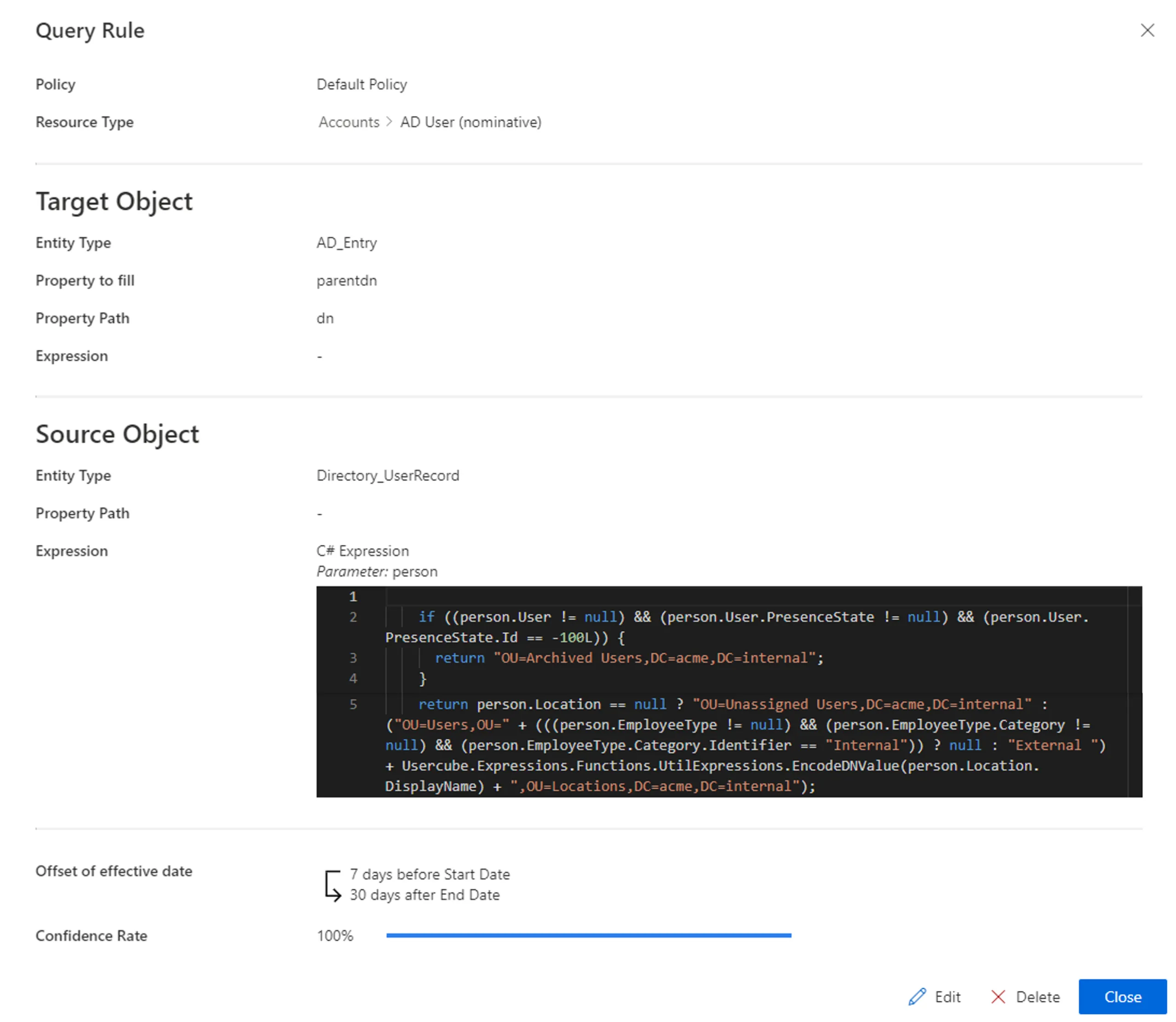 Query Rule Example 2