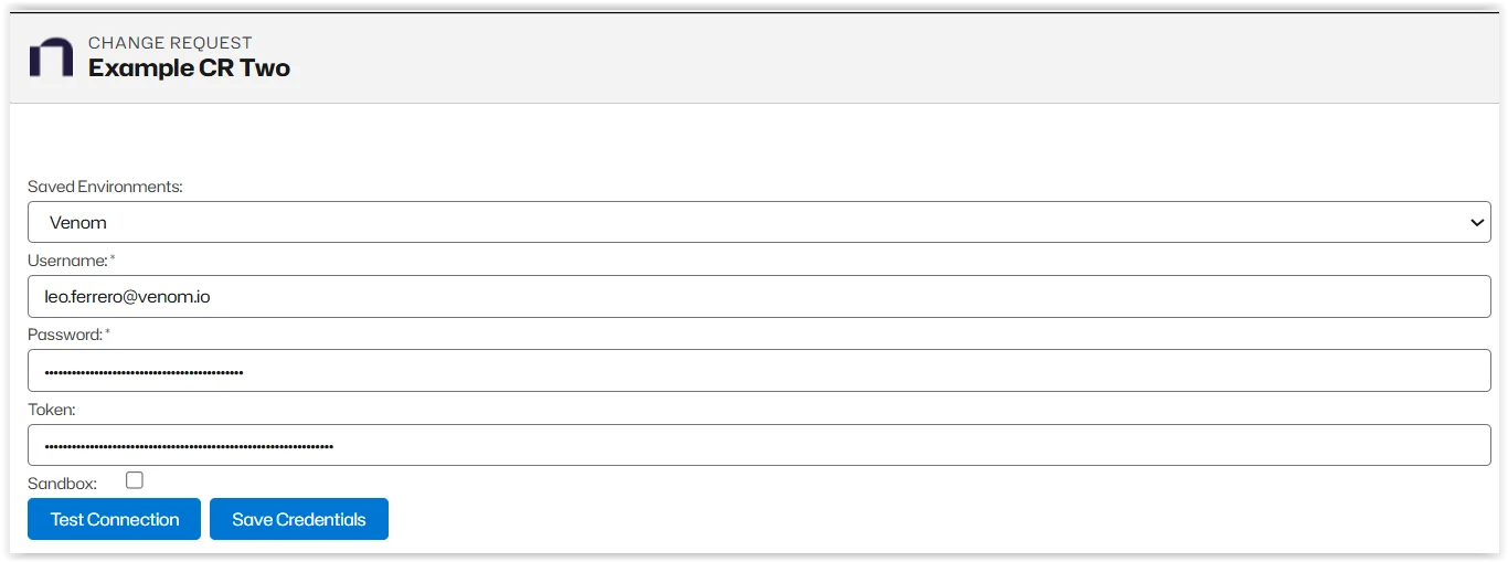 Enter your credentials
