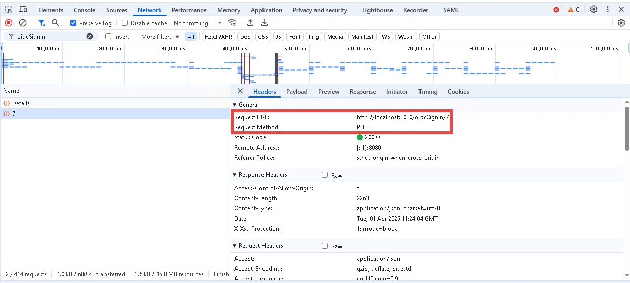 Dev Tools page