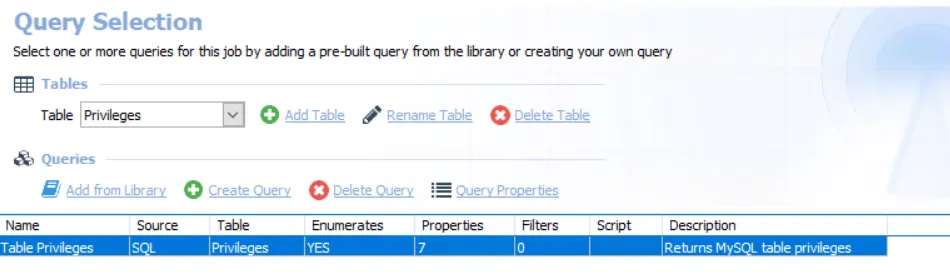 Query Selection