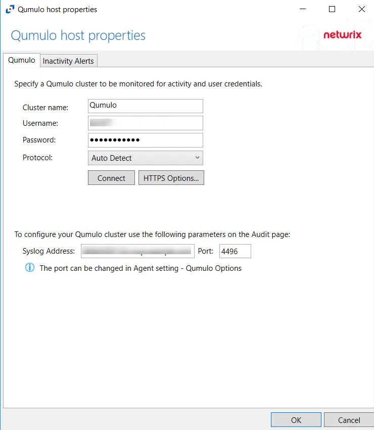 Qumulo Host Properties