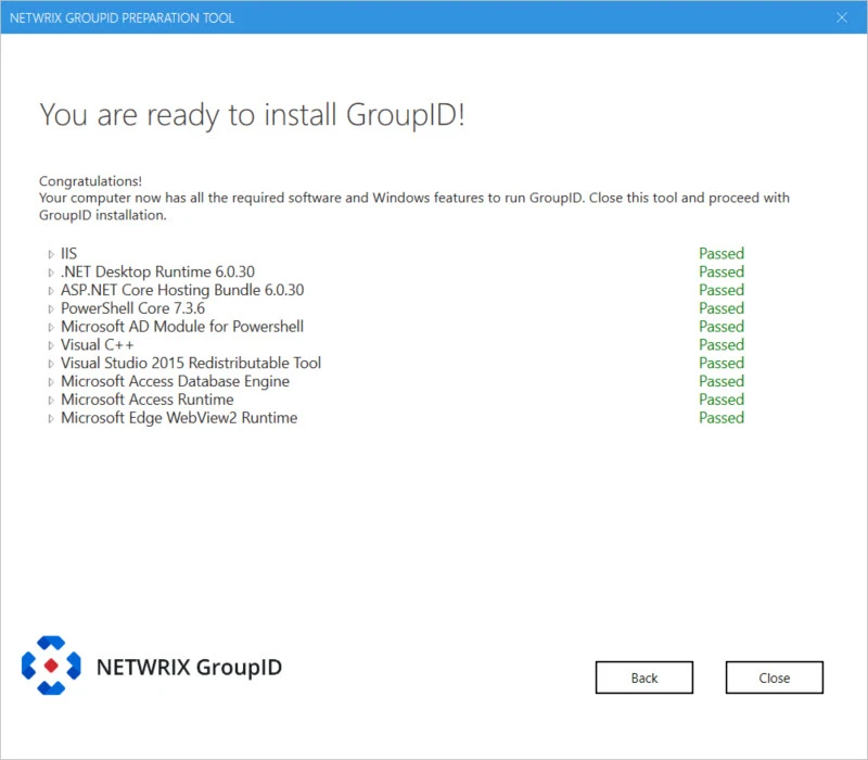 Ready to install